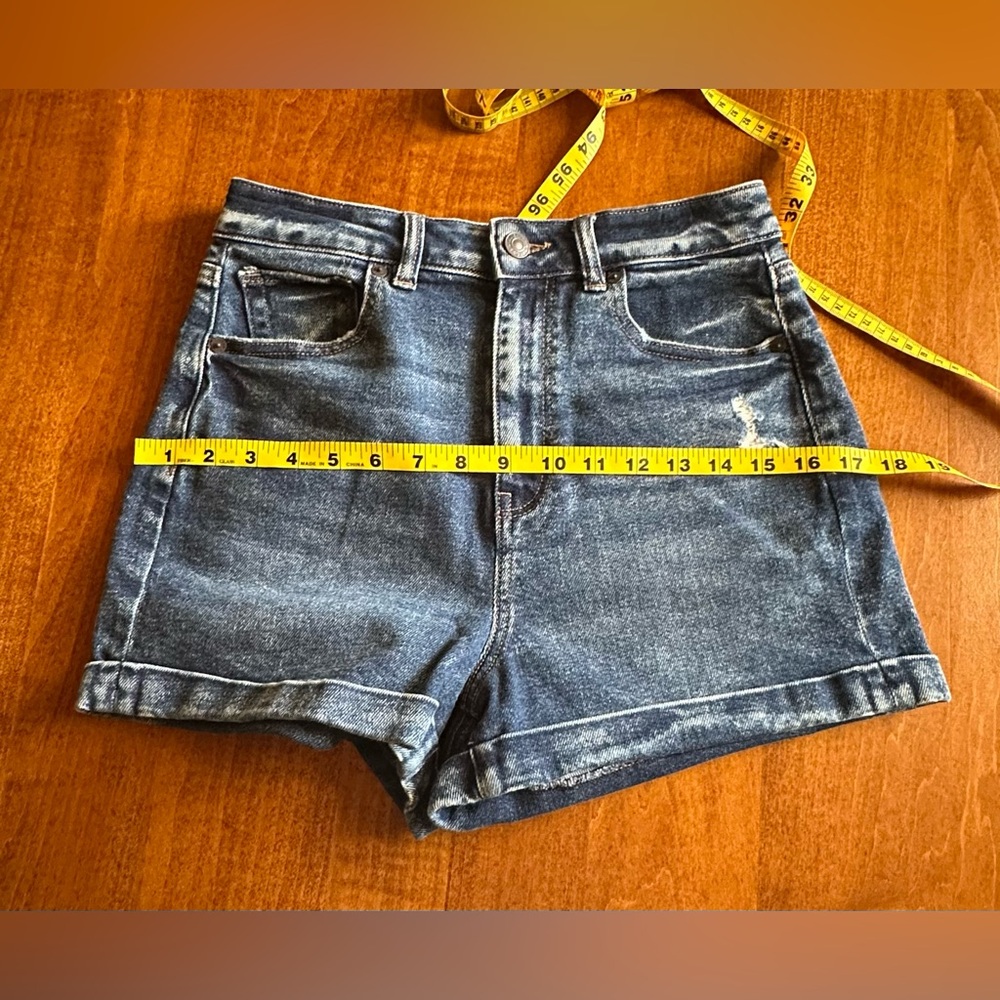 American Eagle Outfitters•women’s highest rise mom shorts•size 4•blue•NWT•new - Picture 13 of 15